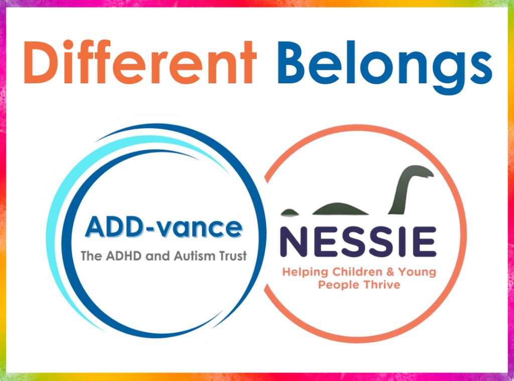 Different Belongs - ADD-vance and Nessie logos