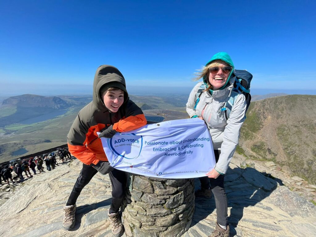 Fundraising at the top of Snowdon!
