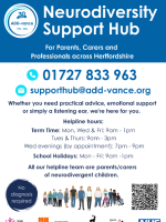 Neurodiversity Support Hub leaflet
