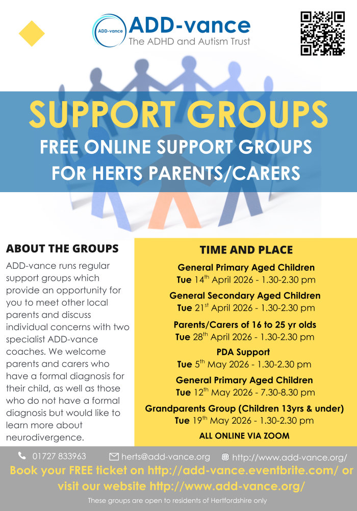 Summer 26 - AprilMay A5 Support Groups poster H1